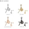 ボディピアス王冠クラウンクロス十字架チャーム軟骨ピアス４種類かわいいストレートバーベルゴシック揺れるヘリックス専門店凛RINおしゃれプチプラ激安14G16Gオリジナル0013