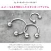 サーキュラーバーベルボディピアス14G16G18G軟骨ピアスス口鼻ダイス鼻ヘリックスファーストピアスサージカルステンレスファーストピアス用ボディーピアスシルバー