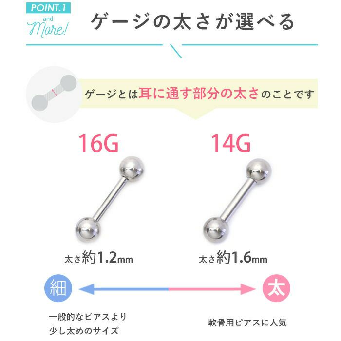 [14G]ロングストレートバーベルインダストリアルボディピボディピアスボディーピアスボディピピアス「BP」|シルバーロングロングバーベルバーベルストレートストレートバーベルサージカルステンレスサージカルステンレス軟骨ピアス14ゲージ軟骨用