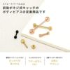 ボディピアス14G16G18Gゴールドピンクゴールドブラックカラーバーベル舌ピアストラガス軟骨用ピアスサージカルステンレスファーストピアス「BP」「SA」|軟骨ピアスストレートバーベルバーベルピアス「colgd」