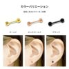 ボディピアス14G16G18Gゴールドピンクゴールドブラックカラーバーベル舌ピアストラガス軟骨用ピアスサージカルステンレスファーストピアス「BP」「SA」|軟骨ピアスストレートバーベルバーベルピアス「colgd」