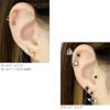 [12G・14G16G・18G]キャッチ0076パーツネジ式スター星ボールピアスカスタマイズボディピアスボディーピアスボディピピアス「BP」「CUS」|ボディかわいい14ゲージ16ゲージモチーフおしゃれアクセサリーピアスキャッチ軟骨ピアス軟骨用12ゲージ