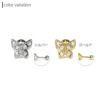 軟骨ピアス 蝶バタフライ ジュエル キラキラ 小さい ミニ 蝶々 軟骨ピアス ボディピアス 羽 14G 16G ストレートバーベル 片耳用 可愛い 専門店凛 トラガス 生き物 RIN