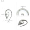 [12G]変形0014/フック型/トライバル/シルバー/ボディピアス/ボディーピアス/ボディピ/ピアス/ラージゲージ「BP」