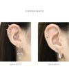 軟骨ピアス フラワー ジュエル ビジュー 花 金属アレルギー ストレートバーベル ボディピアス