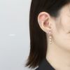 軟骨ピアス16Gボディピアスピアススクエアジュエルストレートバーベル16ゲージサージカルステンレス耳軟骨0421「BP」「NAN」