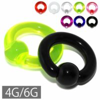 アクリルCBRカラフル樹脂金属アレルギー対応キャプティブビーズリングホールトゥにおすすめの4G6Gボディピアス専門店凛激安