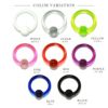 リングピアス12G/14GキャプティブビーズリングCBRカラフルアクリルボディピアスボディーピアスボディピピアスラージゲージボディかわいいリングリングピアス輪っかリングタイプ14ゲージおしゃれアクセサリー