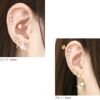 ボディピアス14G16G18Gパールキャッチ|ボールパーツネジ式ボディーピアスシンプル軟骨ピアスピアスおしゃれヘソピへそピへそピアスヘソピアス凛14ゲージ16ゲージ18ゲージ結婚式レディースホワイトピアスキャッチボディピ軟骨用パールキャッチ