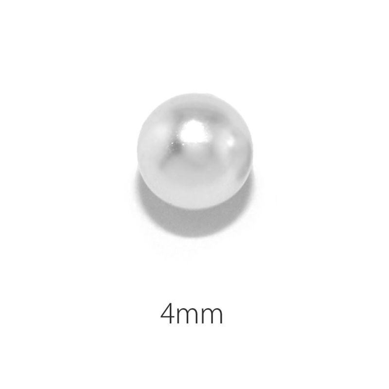 パールキャッチ・ホワイト・4mm