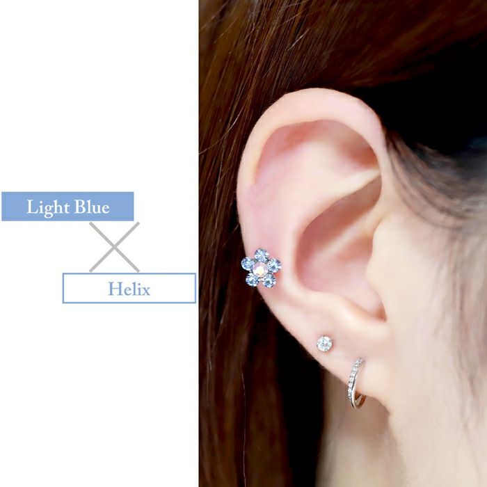 ボディピアス12G14G16G18G花ネジ式キャッチボールパーツジュエルカスタマイズボディーピアスボディピピアス軟骨ピアスフラワー「BP」「CUS」「SA」|ラブレットトラガスレディースおしゃれ14ゲージピアスキャッチ16ゲージ軟骨用12ゲージ「bl」「cr」