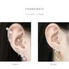 [12G・14G16G・18G]キャッチ0095パーツネジ式蝶々ジュエルカスタマイズボディピアスボディーピアスボディピピアス「BP」「CUS」|ボディかわいい14ゲージ16ゲージおしゃれアクセサリーピアスキャッチ軟骨ピアス軟骨用12ゲージ18ゲージピアスパーツ