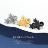 14G16G軟骨ピアス星スター3つ星キラキラおほしさまかわいいトリプルポップサージカルステンレスストレートバーベル16ゲージボディピアス凛専門店