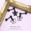 軟骨ピアス蝶バタフライボディピアス可愛い14G16Gジュエルゲージストレートバーベル片耳用サージカルステンレス耳軟骨チャーム付0017
