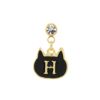 黒猫 イニシャルボディピアス・H