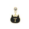 黒猫 イニシャルボディピアス・T