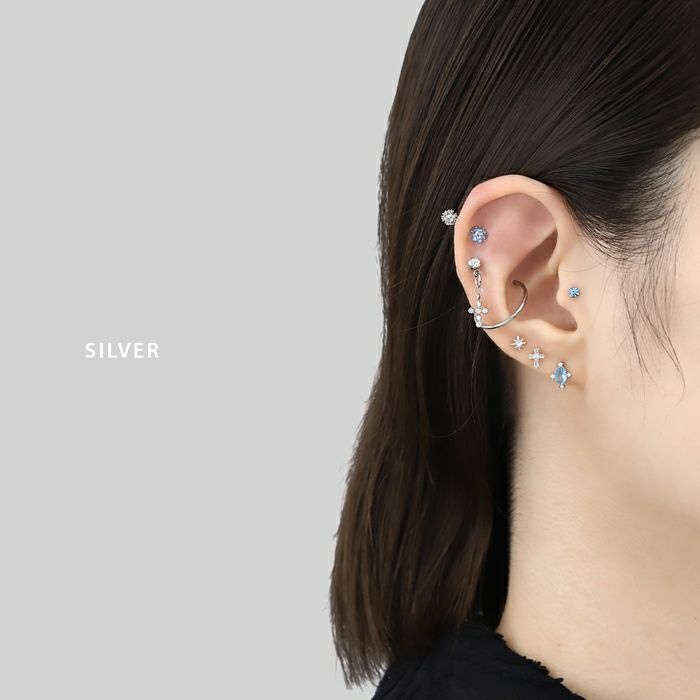 14G 16G 18G チャーム クロス 十字架 シルバー ゴールド cross ボディ