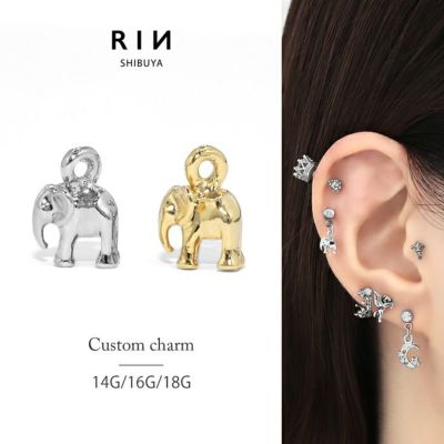 nymphs ニンフス/K18YG ピアス/ゾウ ぞう 子ぞうピアス－子ゾウ（象）ピアス 象シリーズ silver925 福岡