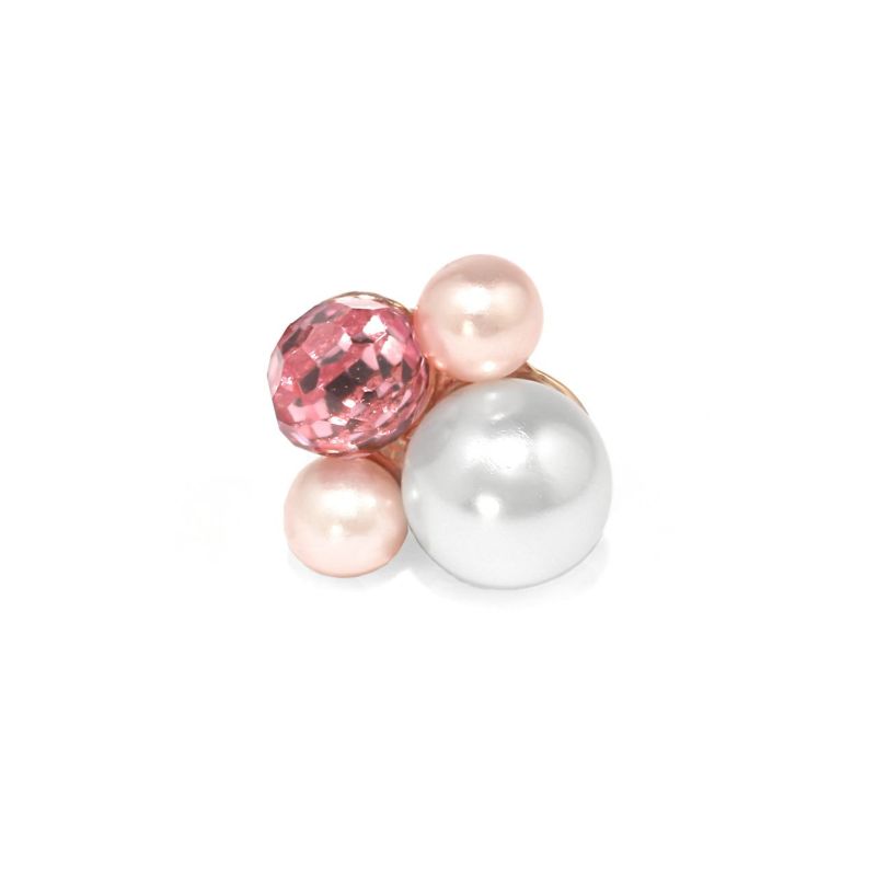 ボディピアス パール ビジュー 上品 ピンク