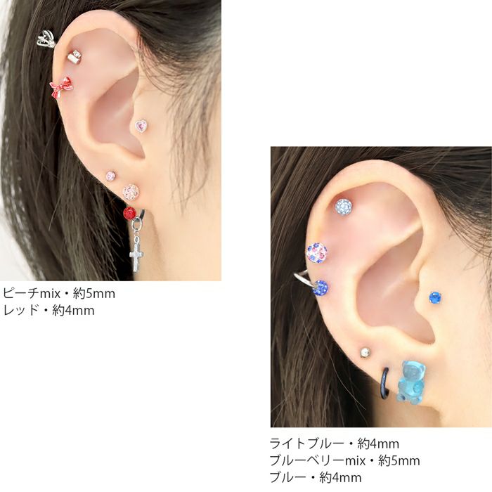 AYAMI jewelry Pave Straight Earrings