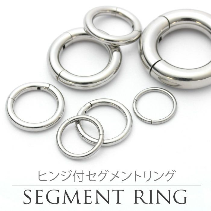 ボディピアス2Gセグメントリング/ワンタッチサージカルステンレスシルバーシンプルボディピアスボディーピアス軟骨ピアス軟骨ピアス軟骨用セグメントリング「BP」