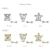 軟骨ピアス ジュエル 星 ハート サークル キュービックジルコニア 金アレ ストレートバーベル ボディピアス