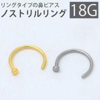 鼻ピアスボディピアスノストリルリング18Gメンズおすすめアクセサリーサージカルステンレス軟骨ピアス専門店凛RINプチプラ