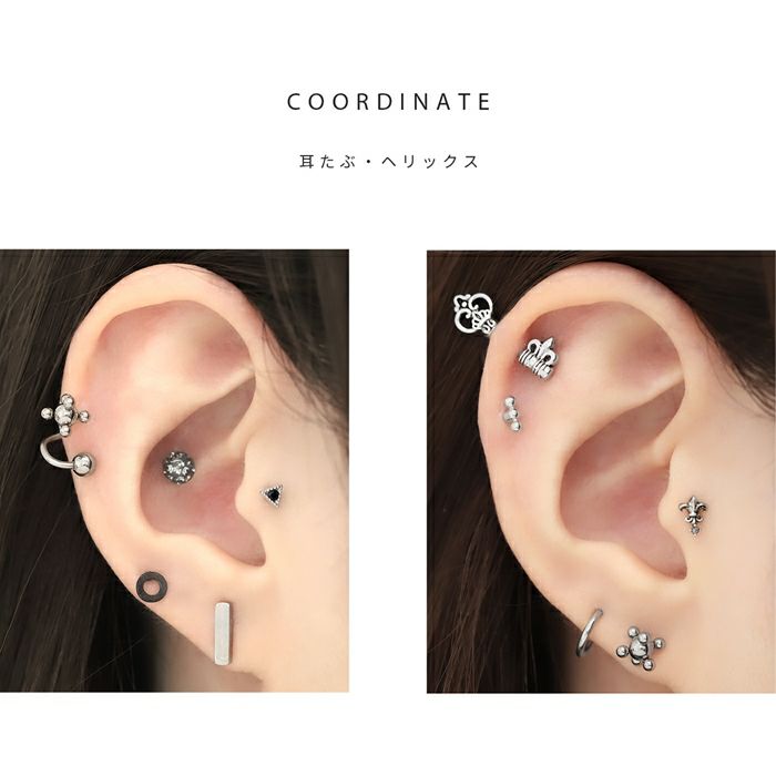 キャッチ12G14G16G18G軟骨ピアスシルバーボールパーツカスタマイズ軟骨ピアス16g14gスタイリッシュユニセックスメンズボディピアスピアスボディーピアスボディピカスタマイズ「BP」「CUS」|16ゲージ14ゲージ軟骨用12ゲージ18ゲージ「colsv」