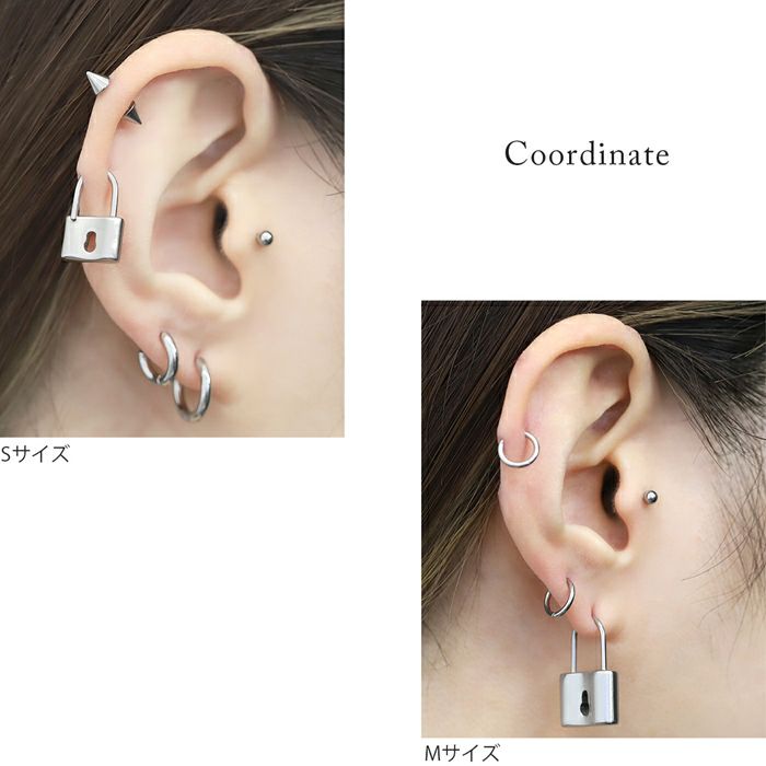 ボディピアス14Gボディピアス16G軟骨ピアス14G軟骨ピアス16G変形0034南京錠鍵鍵穴キーボディピアスボディーピアスボディピピアス「BP」「NAN」|ボディかわいい軟骨用ピアストラガス専門店凛14ゲージ16ゲージおしゃれアクセサリー「uniq」