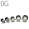 拡張ピアスボディピアスボール付き0Gシングルフレアラージホール専門店凛RINプチプラ激安通販サイエンス量子トンネル金属アレルギー対応メンズスタイリッシュ