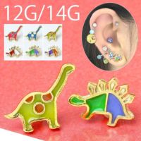 ボディピアス恐竜怪獣ジュラシックネジ式キャッチダイナソー軟骨ピアスかわいいポップアクセサリー12G14G専門店凛RIN通販激安