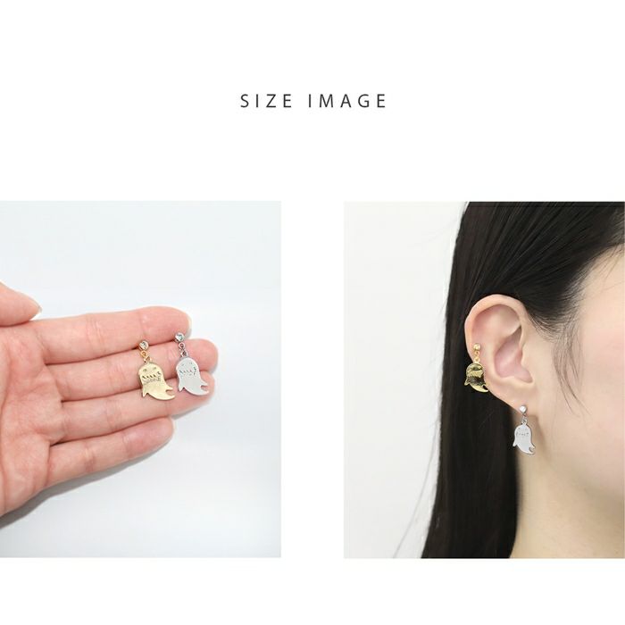 ボディピアス14Gボディピアス16G軟骨ピアス14G軟骨ピアス16Gオリジナル0153おばけゴーストハロウィンボディーピアス「BP」「NAN」「ハロウィン」「uniq」