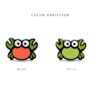 軟骨ピアス かに 蟹 クラブ ポップ かわいい オレンジ グリーン ストレートバーベル ボディピアス