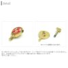 団扇キャッチうちわ軟骨ピアス和風浴衣夏凛オリジナルネジ式14G12G 片耳用キャッチ0224ボディピアス専門店凛RIN成人式アクセサリー激安
