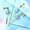 ボディピアス軟骨ピアス14G16G和風風鈴金魚花火朝顔夏軟骨1038