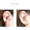 ボディピアス軟骨ピアス14G12Gキャッチ和風狐きつね天狗キャッチ0225