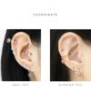 軟骨ピアス 16G 蝶 バタフライ 蝶々 揺れる 可愛い ジュエル ティアドロップ しずく型 雫 キュービックジルコニア ストレートバーベル ボディピアス ヘリックス 大人 可愛い 左用 右用