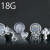 ボディピアス軟骨ピアス18G透明アクリル軟骨1067