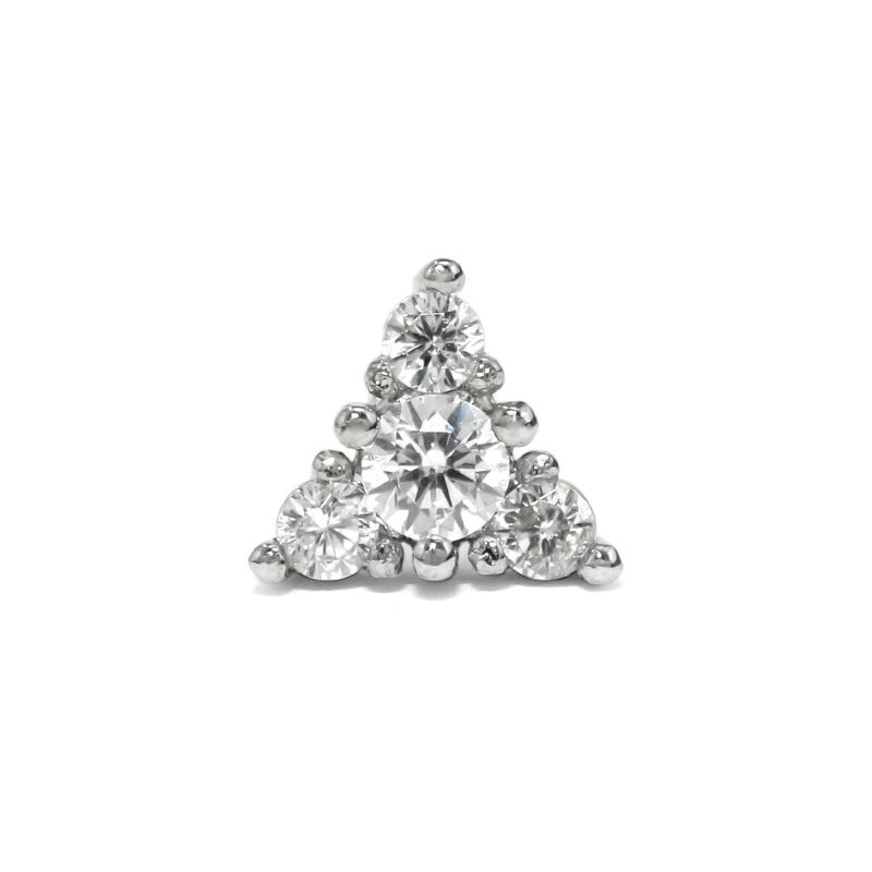 軟骨ピアス ボディピアス ジュエル トライアングル