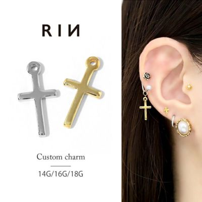 Tiny Motif】K10ダイヤモンドクロスピアス（0.02ct）｜ピアス