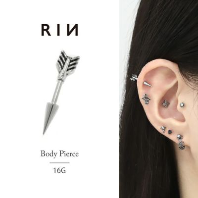 安全ピン軟骨ピアス（セイフティピンモチーフ）｜ボディピアス凛