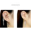 軟骨ピアス クロス チャーム 十字架 チェーン サージカルステンレス  リングピアス ボディピアス