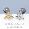 軟骨ピアス ジュエル トリニティ 六花 雪 六星 キュービックジルコニア ストレートバーベル ボディピアス