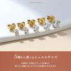 ピアスボディピアス軟骨ピアス2個セットかわいいサージカルステンレスクリアピンクシャンパンパープルオレンジブラック金属アレルギー対応つけっぱなしシンプルジュエルメンズレディース片耳用凛RIN