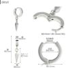 ボディピアス軟骨ステンレスピアストライアングル三角チャームステンレスピアス0076「BP」「NAN」「Fピアス」