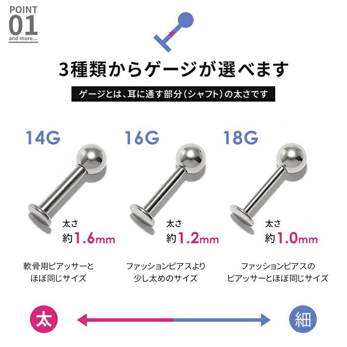 軟骨ピアス14G16Gボディピアス18Gカスタマイズsetトライアングルキャッチラブレットスタッドカスタマイズキャッチ14ゲージ16ゲージ18ゲージピアス片耳用ラブレット