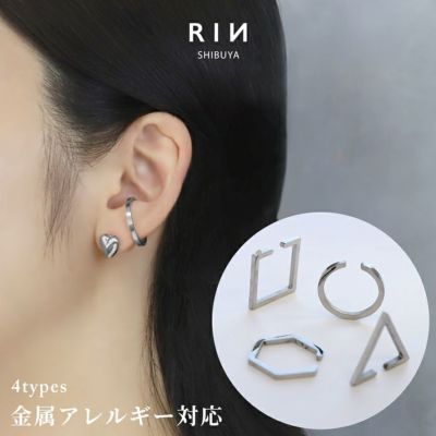 イヤーカフイヤカフイヤリング大ぶりメンズレディースフェイクピアスリングピアスシンプルピアスリングフープ片耳用サージカルステンレス耳イヤーカフ03