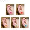 トンネルピアスボディピアス12mm00G0G2G4Gダブルフレア拡張ボディピシリコン金属アレルギー対応クリアピンクレッドオレンジグリーンミントブルークリアホワイトグレーブラックアイレットイヤレットラージホールトンネル耳たぶ用片耳