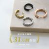 20Gフープリングピアスシンプル定番ワンタッチ引っかかりにくい軟骨ピアスボディピアス定番メンズレディース両耳用セット,ファッションピアスつけっぱなし金属アレルギー対応凛プチプラ