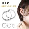 ステンレスピアスボディピアス2個セットフープリングピアスリングピアス片耳用サージカルステンレス耳